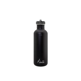 Laken LKBSF100NE Çelik Basic 1 lt Siyah Flow Kapak Şişe Suluk