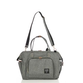 Lal Baby Baggage Bag Gri Omuz Askılı Anne Bebek Bakım Çantası