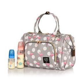 Lal Baby Baggage Bag Gri Omuz Askılı Anne Bebek Bakım Çantası