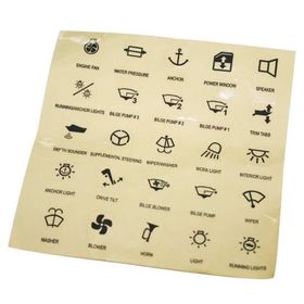 Lalizas 25 Parça Switch Paneller İçin Şeffaf Sticker
