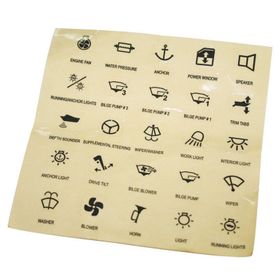 Lalizas 25 Parça Switch Paneller İçin Şeffaf Sticker