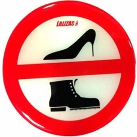 Lalizas "Ayakkabı ile Girilmez" Silikon Sticker