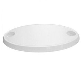 Lalizas Beyaz 2 Bardak Bölmeli Oval 45x76 cm Masa Tablası
