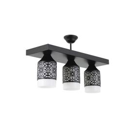 Lambadar 3522-3BLKBEYAZCAM Üçlü Spor Model Modern Retro Rustik Avize