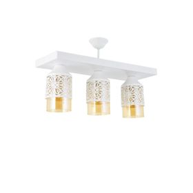 Lambadar 3522-3WHTBALCAM Üçlü Spor Model Modern Retro Rustik Avize