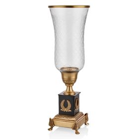 La'Medore Brass 18 x 18 x 55 cm Ramones Uzun Cam Mumluk