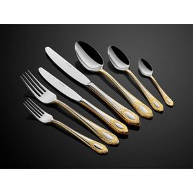 La'Medore Elegance Yarım Gold 89 Parça Çatal Bıçak Seti
