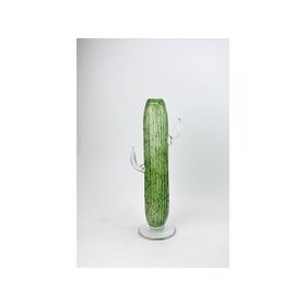 La'Medore Kaktüs 19x13x44 cm Büyük Yeşil Vazo