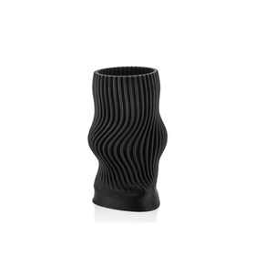 La'Medore Linear Siyah 3D 21x21x38 cm Büyük Vazo