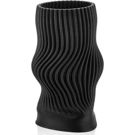 La'Medore Linear Siyah 3D 21x21x38 cm Büyük Vazo