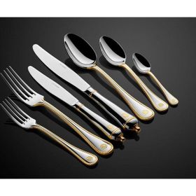 La'Medore Royalty Yarım Gold 89 Parça Çatal Bıçak Seti