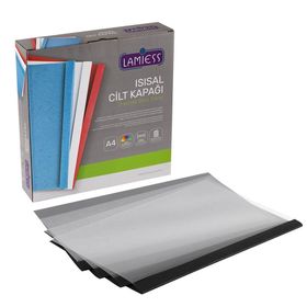 Lamiess 12 mm 50'li Siyah Isısal Cilt Kapağı
