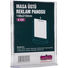 Lamiess K-236 5'li Dikey Masaüstü Reklam Panosu