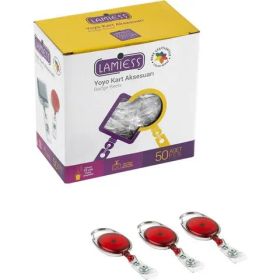 Lamiess Lms 154 50'li Şeffaf Kırmızı Çelik Bordürlü Oval Yoyo
