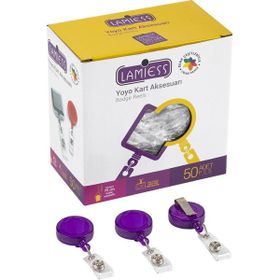 Lamiess Lms 351 50'li Şeffaf Mor Yuvarlak Yoyo