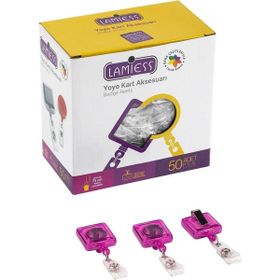 Lamiess Lms 363 50'li Şeffaf Pembe Kare Yoyo
