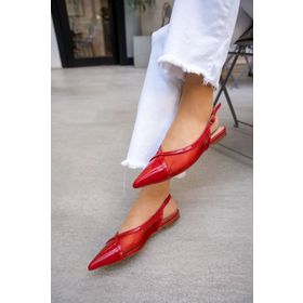 Laminta SANDY Kırmızı Kadın Babet