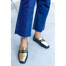 Laminta ZARAE Gold Kadın Babet
