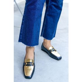 Laminta ZARAE Gold Kadın Babet