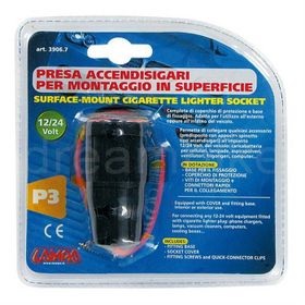 Lampa 39067 P3 Su Geçirmez Yüzeye Monte Çakmak Soketi