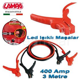 Lampa 70120 400A 3 Metre 12V Led Işıklı Takviye Kablosu