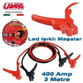 Lampa 70120 400A 3 Metre 12V Led Işıklı Takviye Kablosu