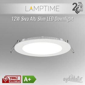 Lamptime 12w Slım Led Armatür Yuvarlak