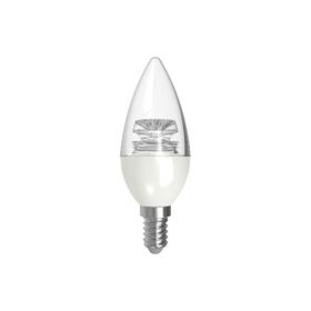 Lamptime 5,5 W Şeffaf E14 6500K Beyaz Işık 302604 10'lu LED Mum Ampul