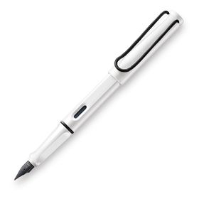 Lamy 19BS-EF Safari Siyah Klips EF Uç Beyaz Dolma Kalem