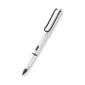 Lamy 19BS-EF Safari Siyah Klips EF Uç Beyaz Dolma Kalem