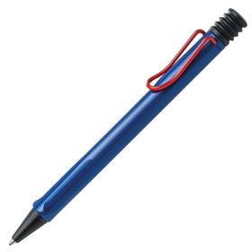 Lamy 214MK Safari Kırmızı Renk Klips Mavi Tükenmez Kalem