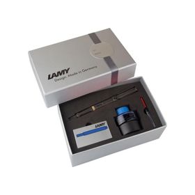 Lamy B2S-17-F Safari Mat Siyah Dolma Kalem Defter Seti