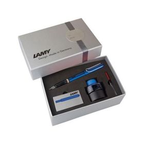 Lamy Safari 14DS-M Mavi Dolma Kalem Seti﻿