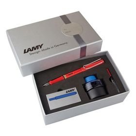 Lamy Safari 16DS-M Kırmızı Dolma Kalem Seti﻿