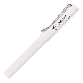 Lamy Safari 319BA Parlak Beyaz Atatürk İmzalı Roller Kalem