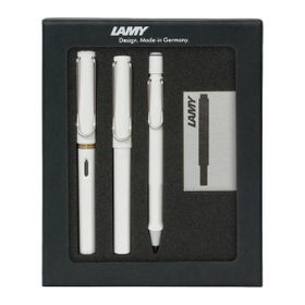 Lamy Safari Beyaz Dayanıklı Gövdelamy Dolma-Tükenmez Kalem Seti