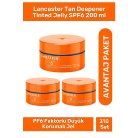 Lancaster SPF6 3x200 ml Tan Deepener Tinted Jelly