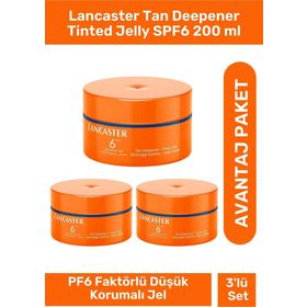 Lancaster SPF6 3x200 ml Tan Deepener Tinted Jelly