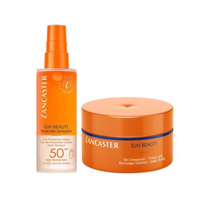 Lancaster Sun Beauty 200 ml Tan Deepener Tinted Jelly + SPF 50 150 ml Protective Water