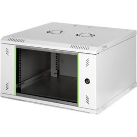 Lande 06U 600x600 Açık Gri Duvar Tipi Rack Kabin