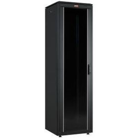 Lande 42U 600x600 Siyah Tekerlekli Rack Kabin