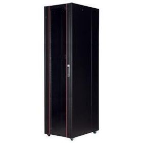 Lande 42U 600x800 Siyah Tekerlekli Rack Kabin