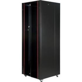 Lande 42U 800x800 Siyah Tekerlekli Rack Kabin