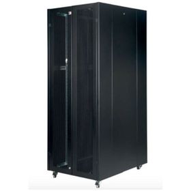 Lande LN-HL-42U80100-BL-BAAA 42U Ön Arka Kapak Perfore 80x100 Dikili Tip Boş Kabinet