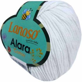 Lanoso 955 Beyaz Alara Amigurumi Örgü İpi
