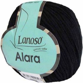 Lanoso 960 Siyah Alara Amigurumi 50 gr Örgü İpi