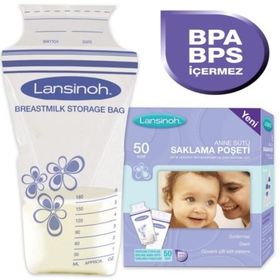 Lansinoh 40073 50'li Anne Sütü Saklama Poşeti