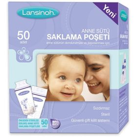 Lansinoh 40073 50'li Anne Sütü Saklama Poşeti