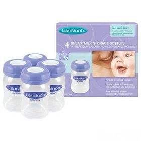 Lansinoh 4x160 ml Anne Sütü Saklama Şişeleri