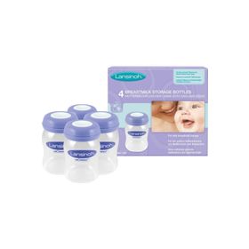 Lansinoh 4x160 ml Anne Sütü Saklama Şişesi